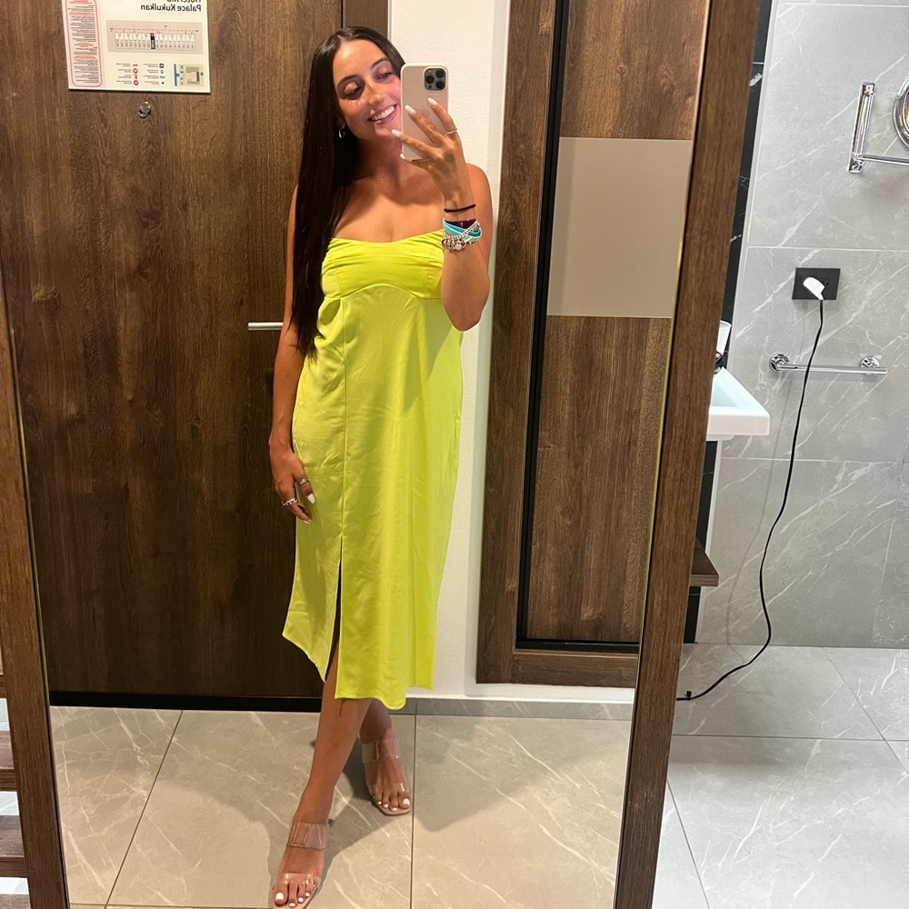 Green Slip Dress
